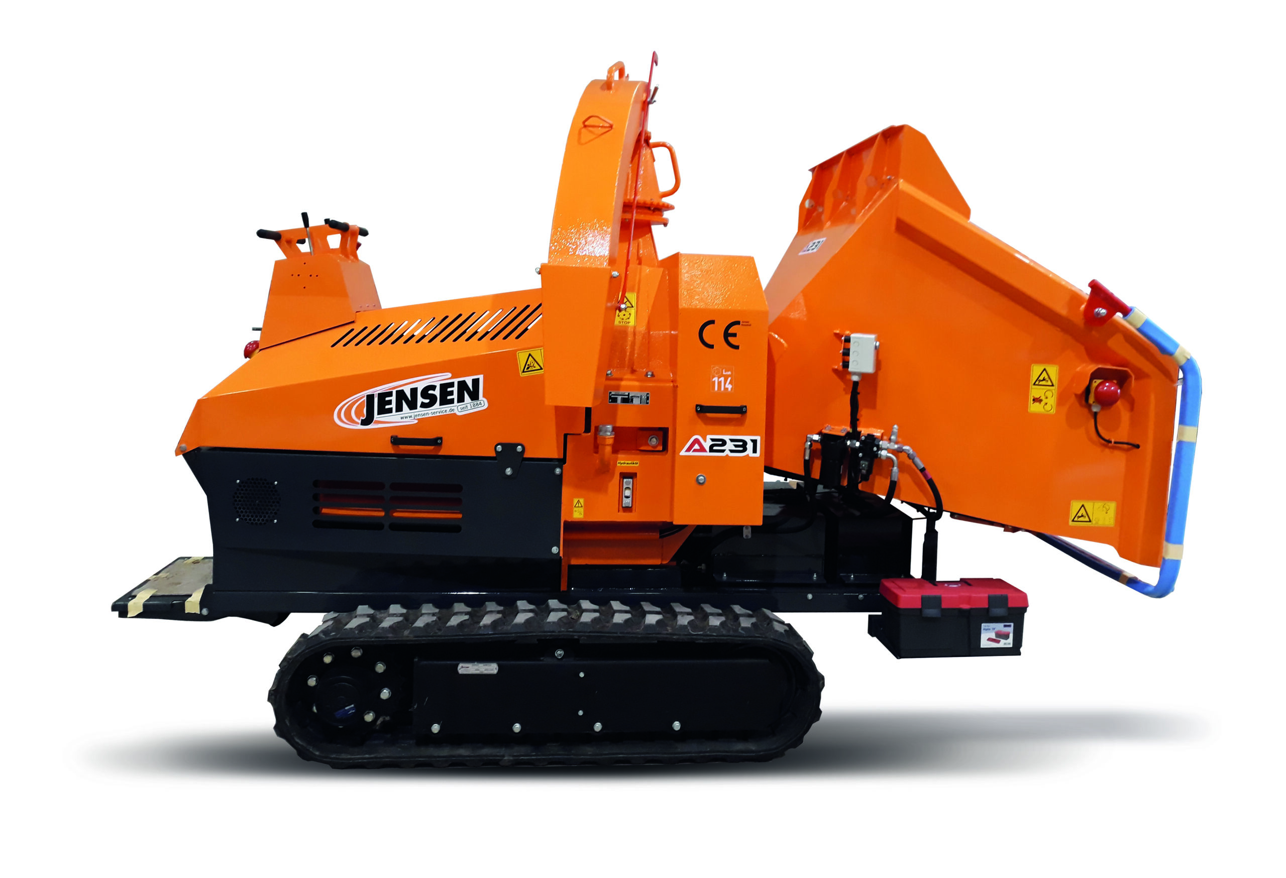 Tracked Jensen A231XL chipper