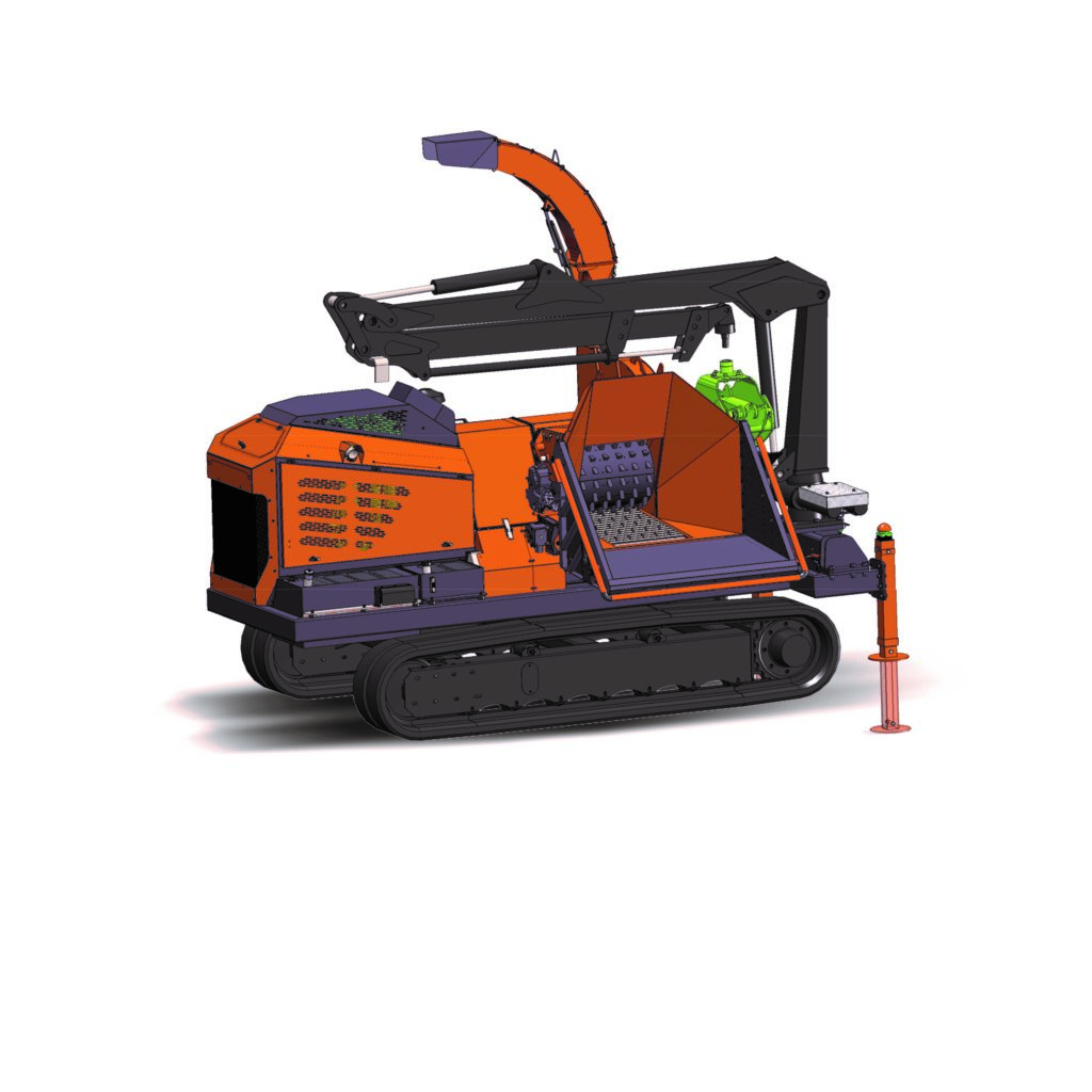 Jensen Trailed JT600 15.7 Inch Diesel Tracked Chipper